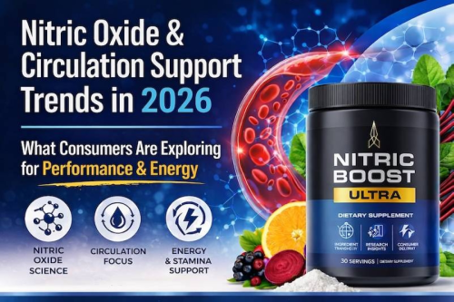 Nitric Boost nitric oxide booster powder jar for improved blood flow circulation and male stamina